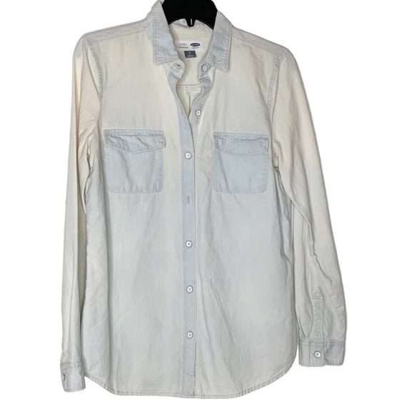 OLD Navy two toned buttoned down shirt. Size S - Picture 1 of 6